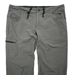 Outdoor Research Nylon Cargo Pants Womens 14 Grey Hiking Climbing Softshell